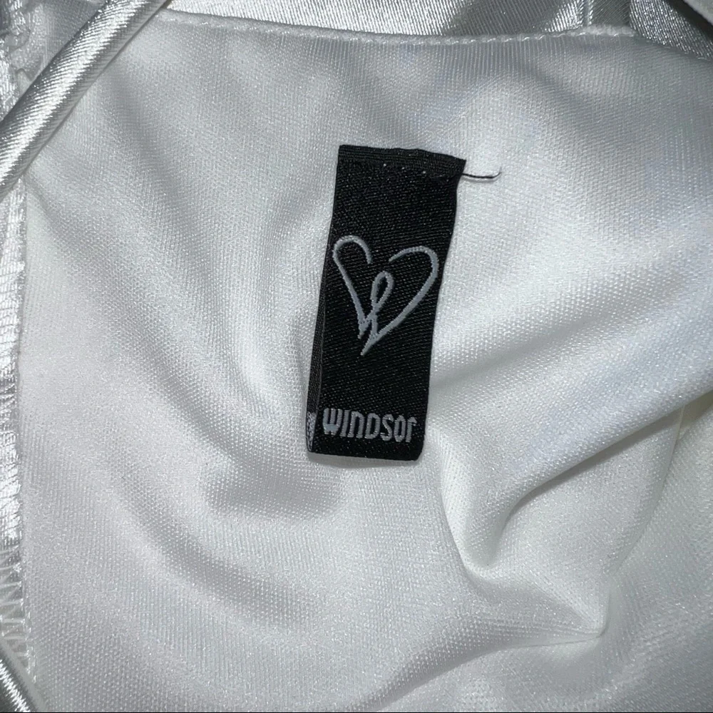 Windsor Satin High Slit Gown Dress - Picture 5 of 6